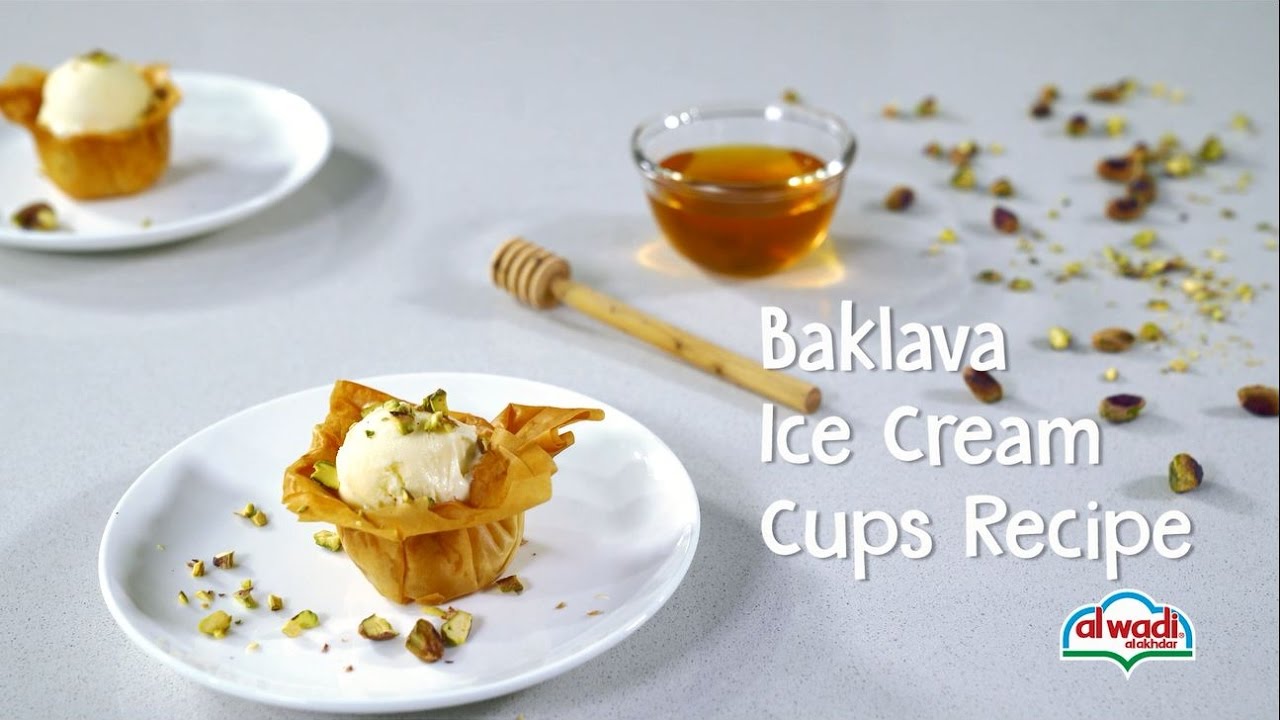 Baklava Ice Cream Cups Recipe