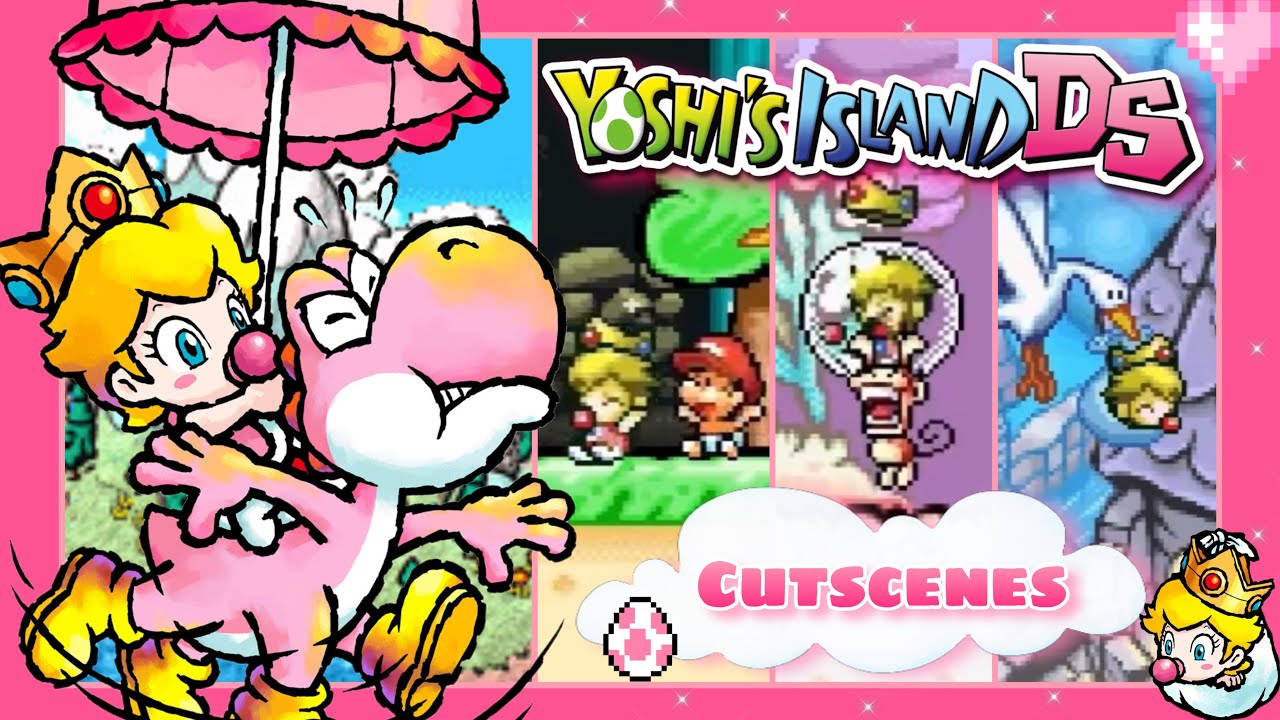 💗 Yoshi’s Island DS - All Baby Peach Cutscenes 💗