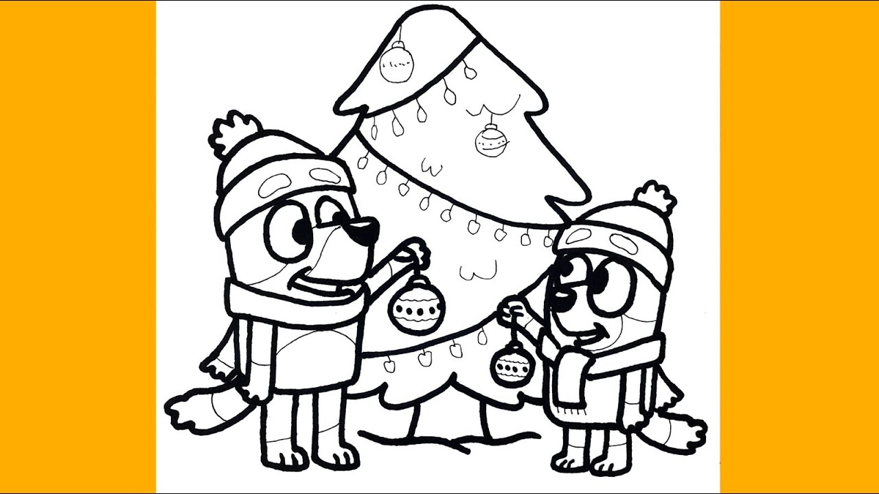 Bluey & Bingo schmücken den riesigen Weihnachtsbaum im Schnee | Super einfach Schritt für Schritt