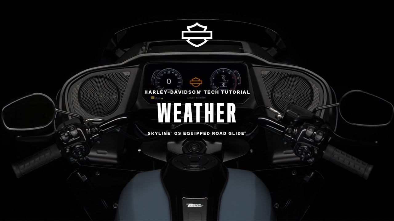 How to Access Weather Information using Skyline OS | 2024 Harley-Davidson Road Glide