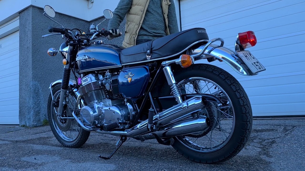 Honda CB 750 Four K2. Startup.