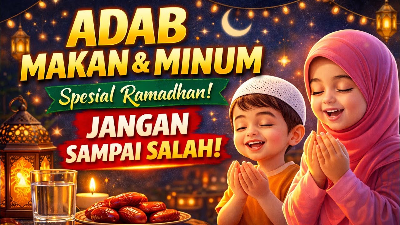 Orang Tua Wajib Tahu! Adab Makan Dan Minum Anak