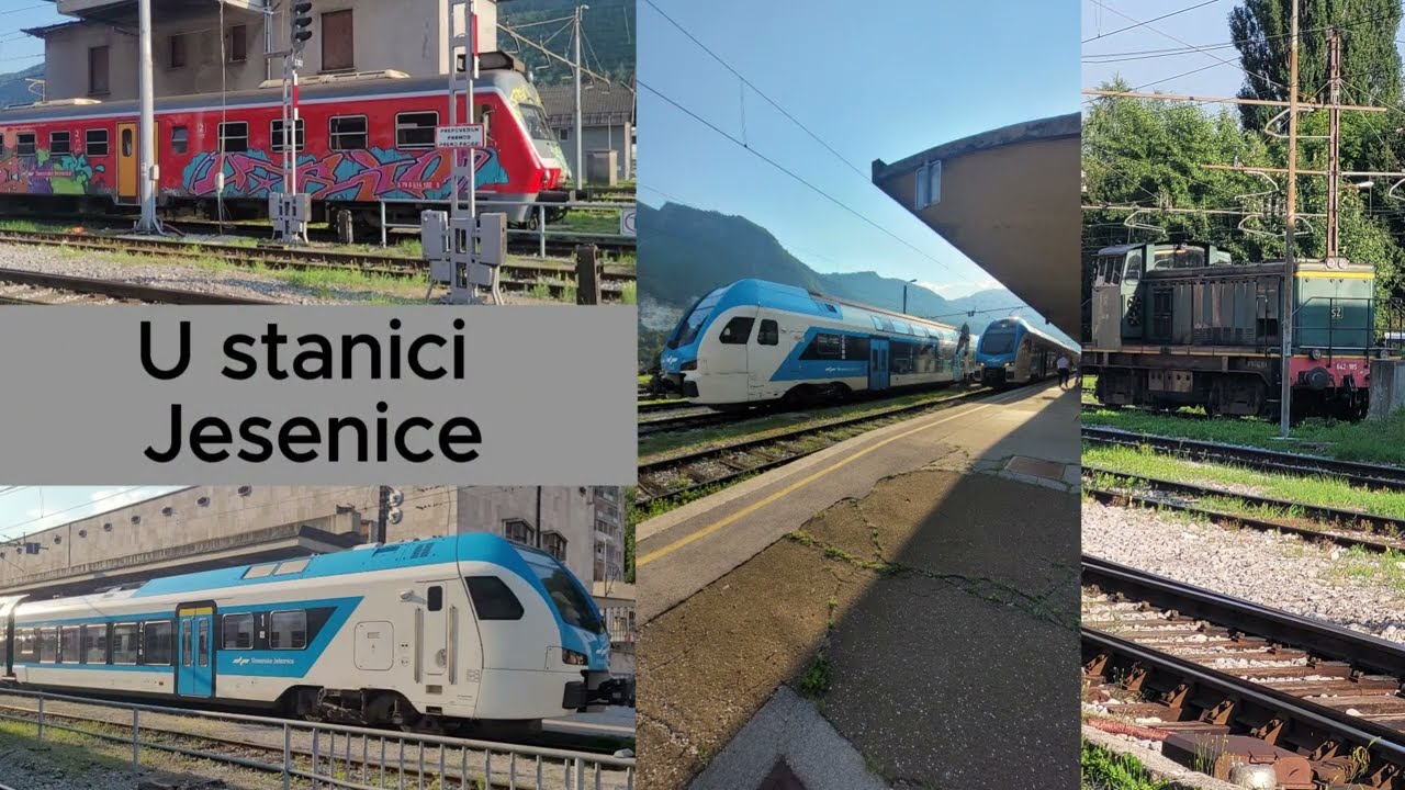Vozovi u stanici Jesenice