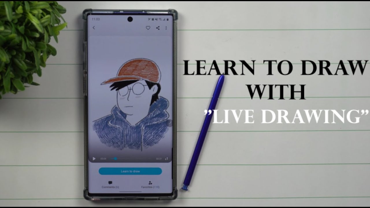 Learn To Draw On Your Galaxy Note with LIVE DRAWING