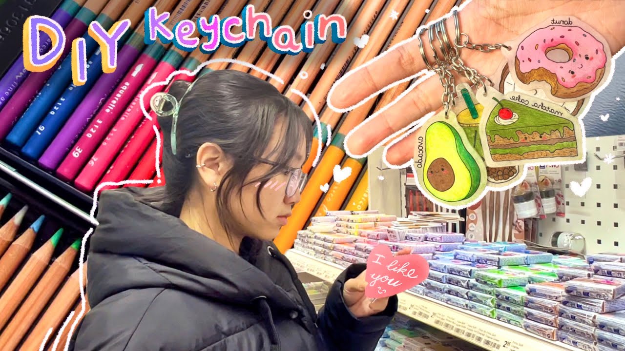 DIY Keychains with Shrink Plastic | Mini Craft Haul | Make Unique Gifts for Valentines Day!