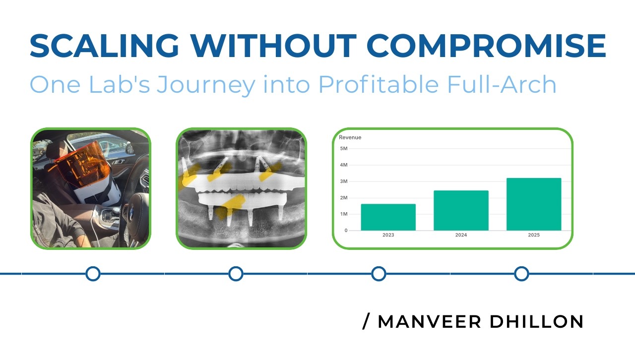 Scaling Without Compromise—One Lab's Journey into Profitable Full-Arch | Manveer Dhillon