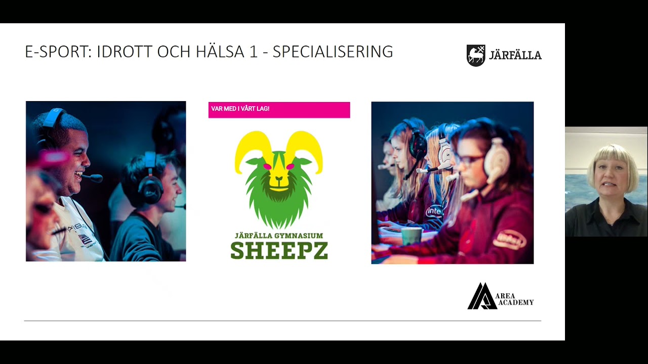 Järfälla gymnasium skolpresentation av  rektor Mariella Augustsson