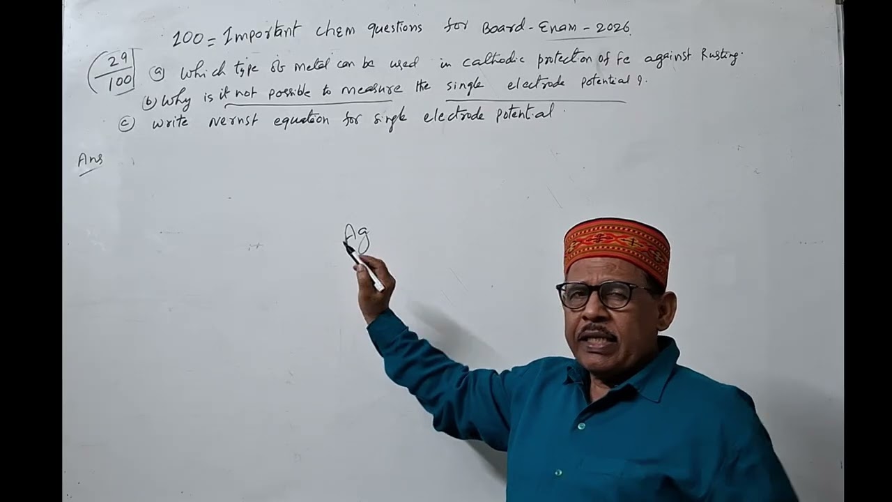 100 Important Chemistry Questions for Board Exam Part- 29 2026 by Dr. S. K. Choudhary