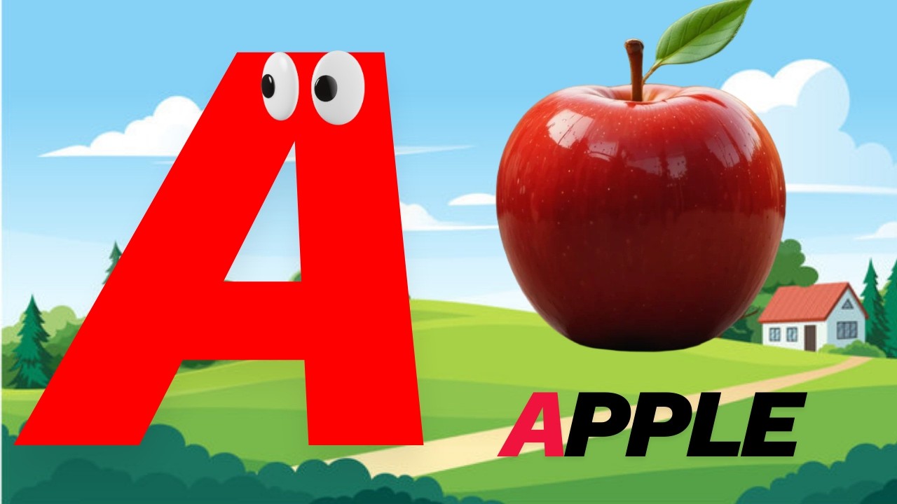 एबीसीडी | ABCD | Kids Rhymes | A For APPLE | B For ball | albhabets | kids songs #aforapple