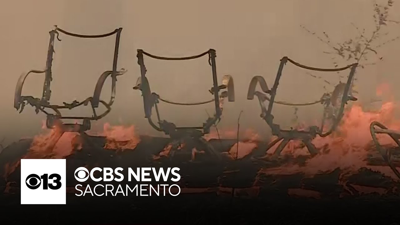 Broader look at day 3 of fight against Park Fire raging through two California counties