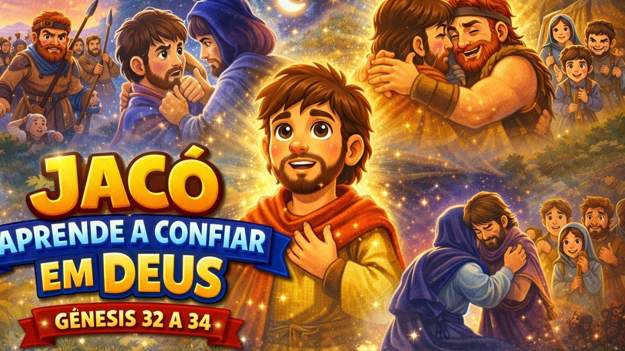 Quando Jacó Lutou com Deus 😮✨ | Uma História de Fé e Perdão - Gênesis 32 a 34
