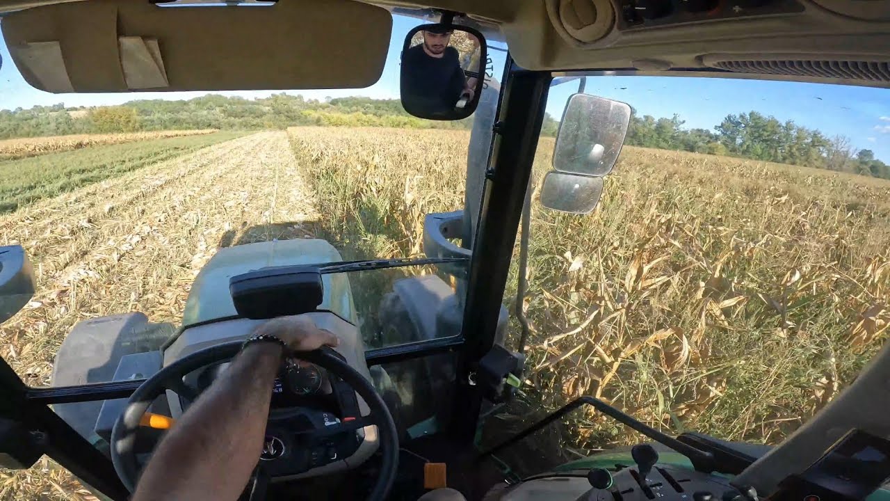 Трактор-влог-John Deere 5100M-Пикап-Змай-Земун-223-Пикап кукурузный 2025 эп.2