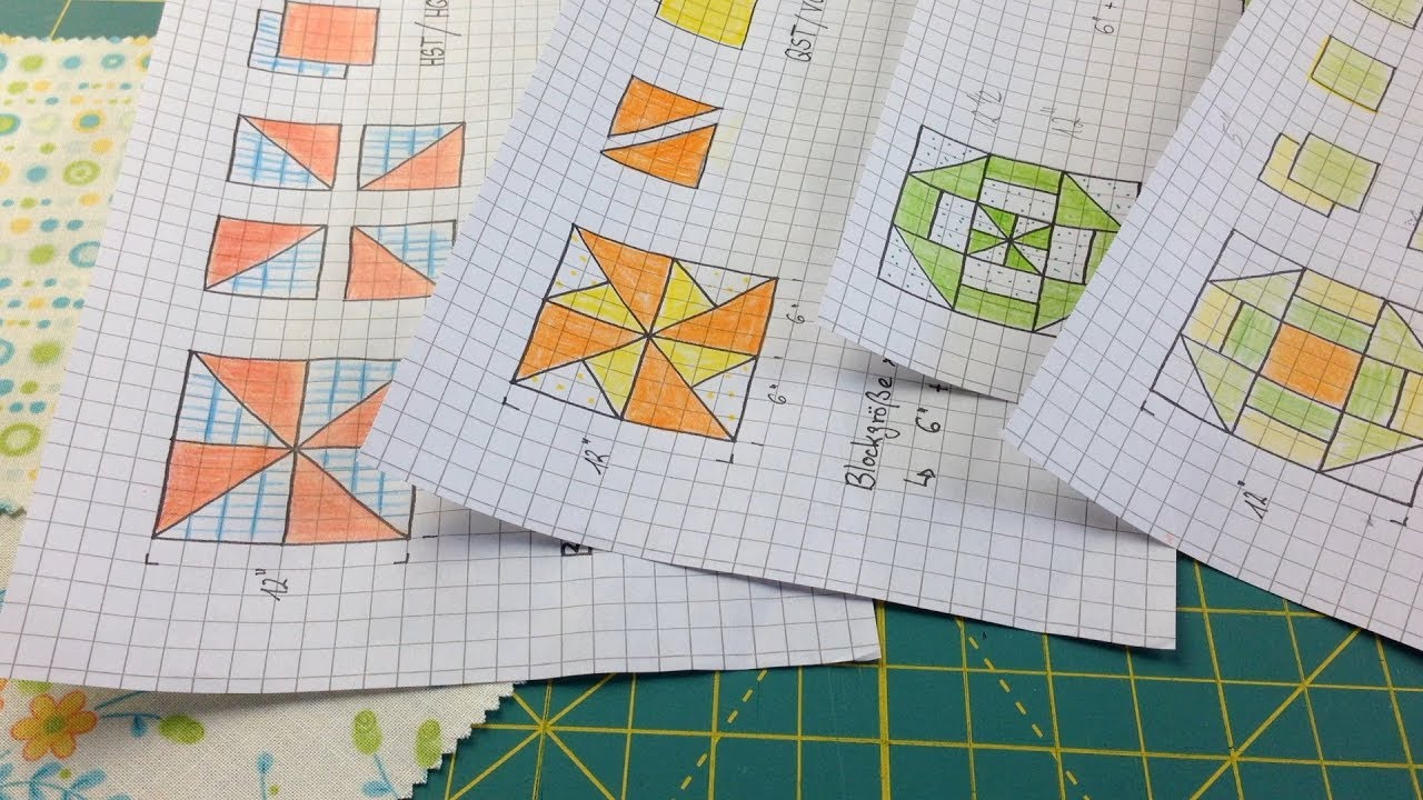 Quilt Tutorial Block 3 4 5 Berechnung