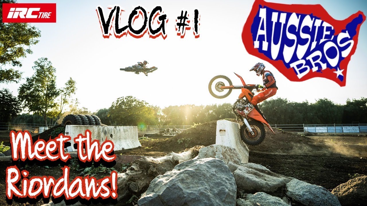 Aussie Bros! Meet The Riordans! Endurocross Shredding! Vlog #1