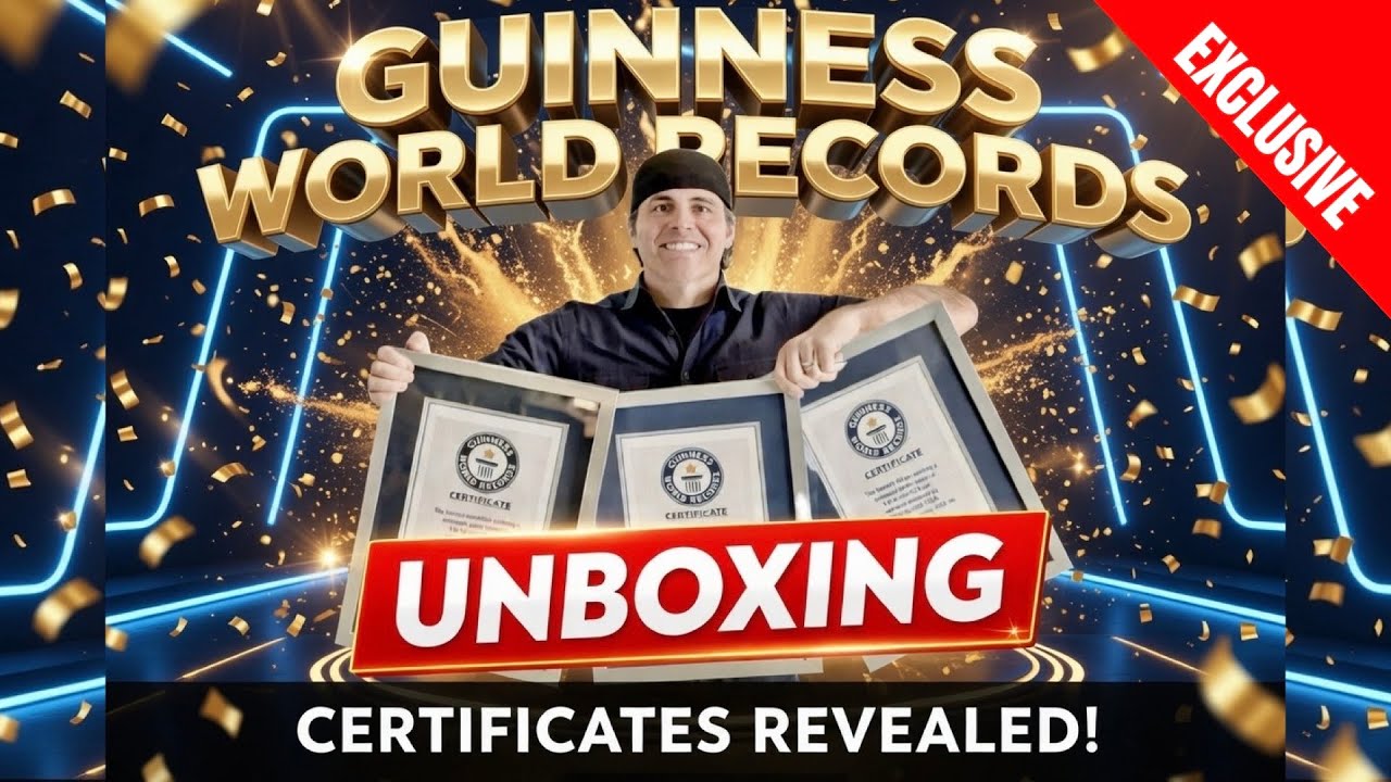 UNBOXING of OFFICIAL Guinness World Records Certificate for Pushing Quintuplets in a Half Marathon