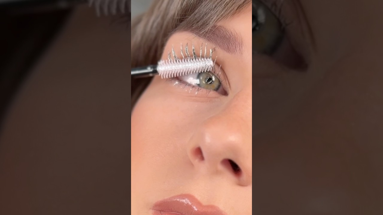 TRYING GLITTER MASCARA✨ Maybelline Sky High &lsquo;Space Diamond&rsquo; #makeup #glitterlashes #maybelline