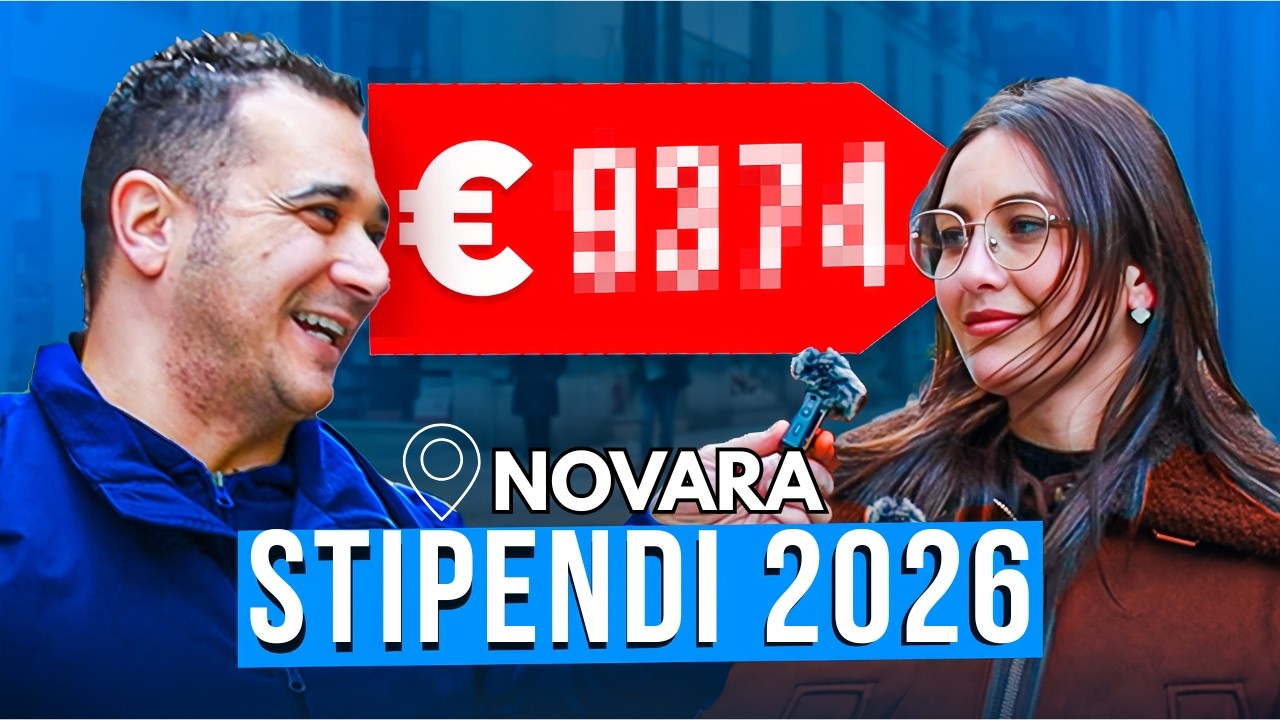 Quanto GUADAGNANO gli Italiani NEL 2026? (Novara)