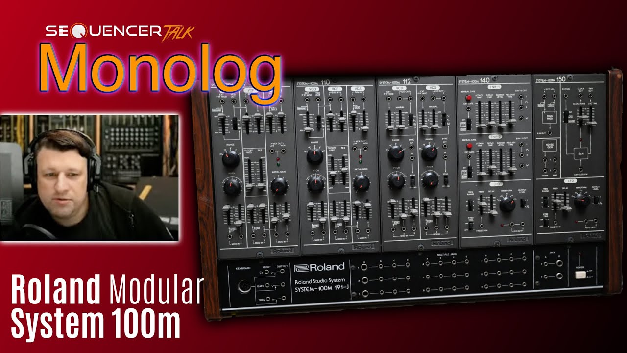 Roland System 100m Synthesizer - SequencerTalk Monolog - Modular Monolog  vs Behringer System 100