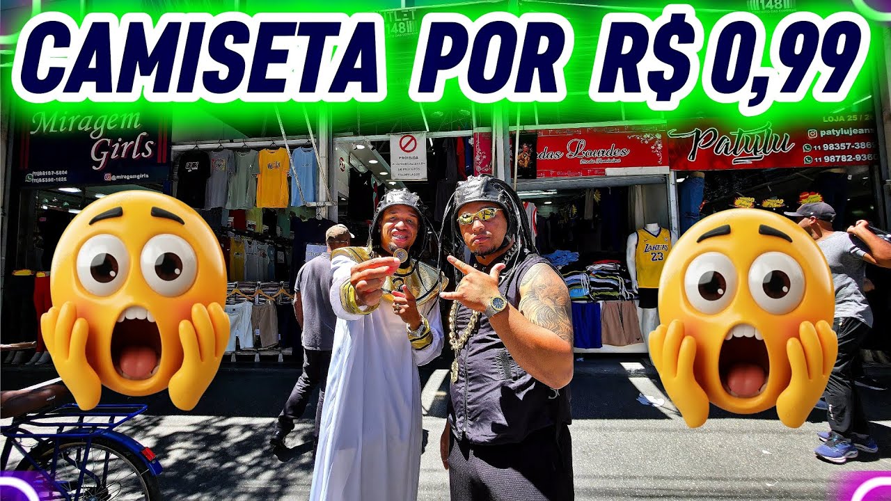 INACREDITÁVEL MAS É VERDADE! ELE COLOCOU CAMISETAS POR R$ 1,00! BLENDOLAR É O REI DOS KIS NO BRÁS 🔥
