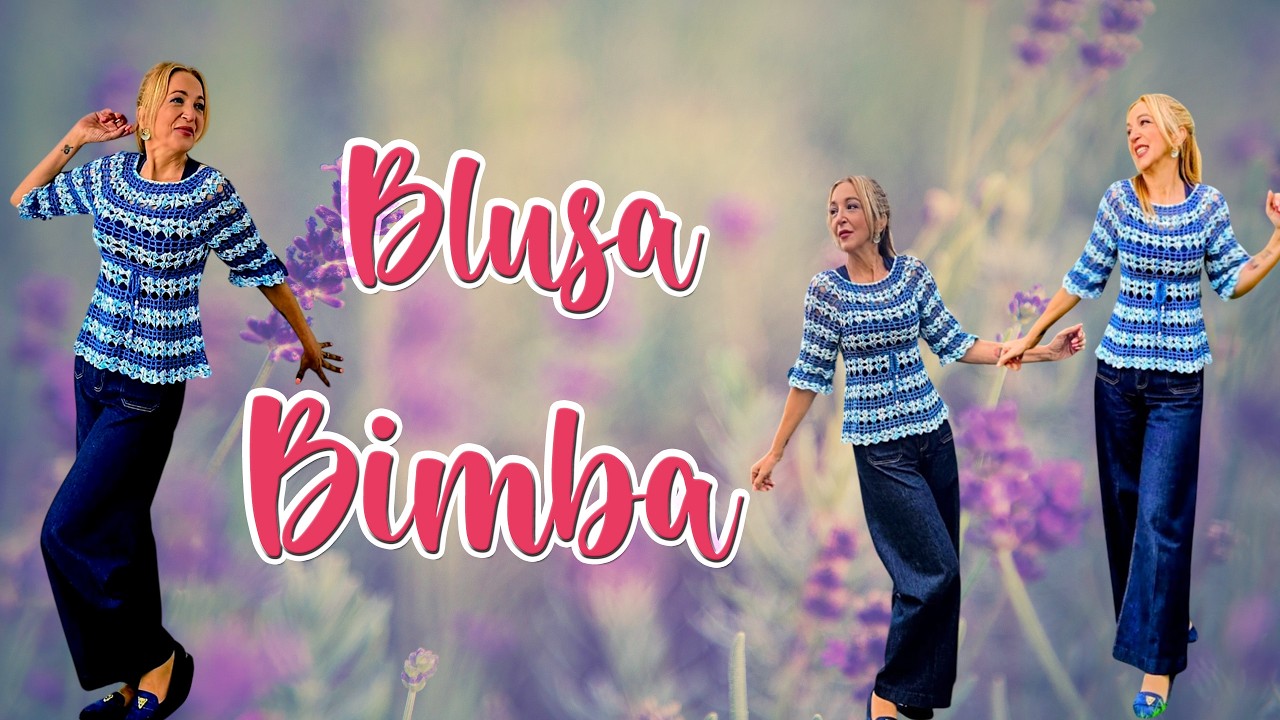 ¡SIN COSTURAS Y SÚPER FÁCIL! TEJE A CROCHET LA BLUSA MÁS ROMÁNTICA PARA LA PRIMAVERA 💙 BLUSA BIMBA 🤍