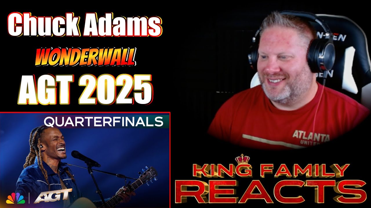 Chuck Adams - Wonderwall | AGT 2025 Quarterfinals | REACTION