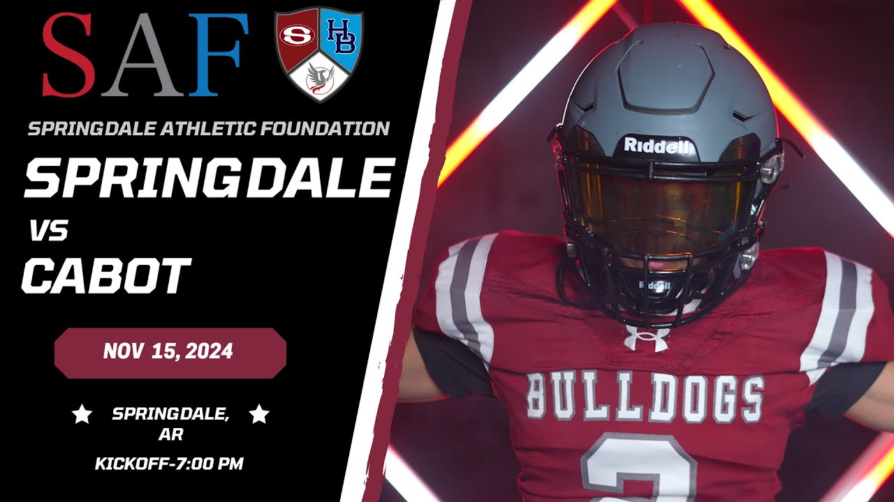 2024 AAA 7A Football Playoffs Round 1 | Springdale vs Cabot