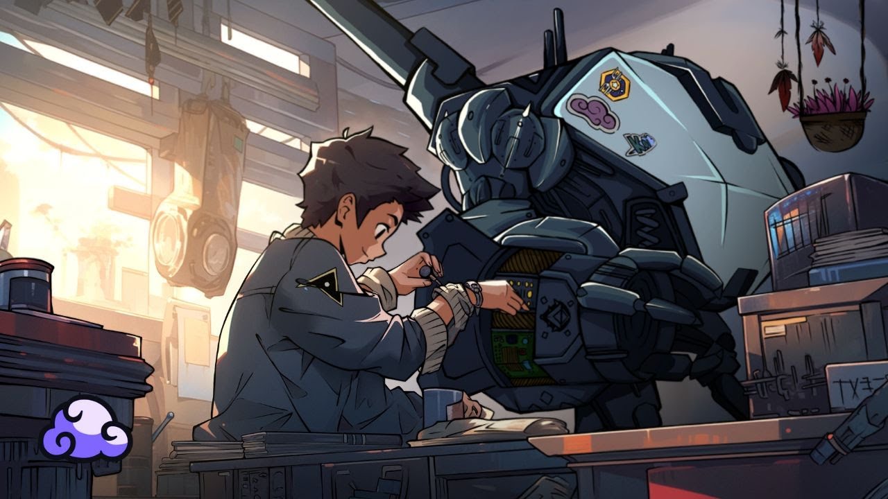 Afternoon in the Shop - Mecha Lofi for Relaxed Work
