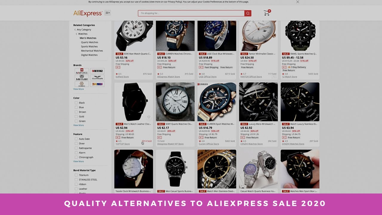 Quality discounted alternatives to the Aliexpress sale 2020  - Omega, Citizen Tudor