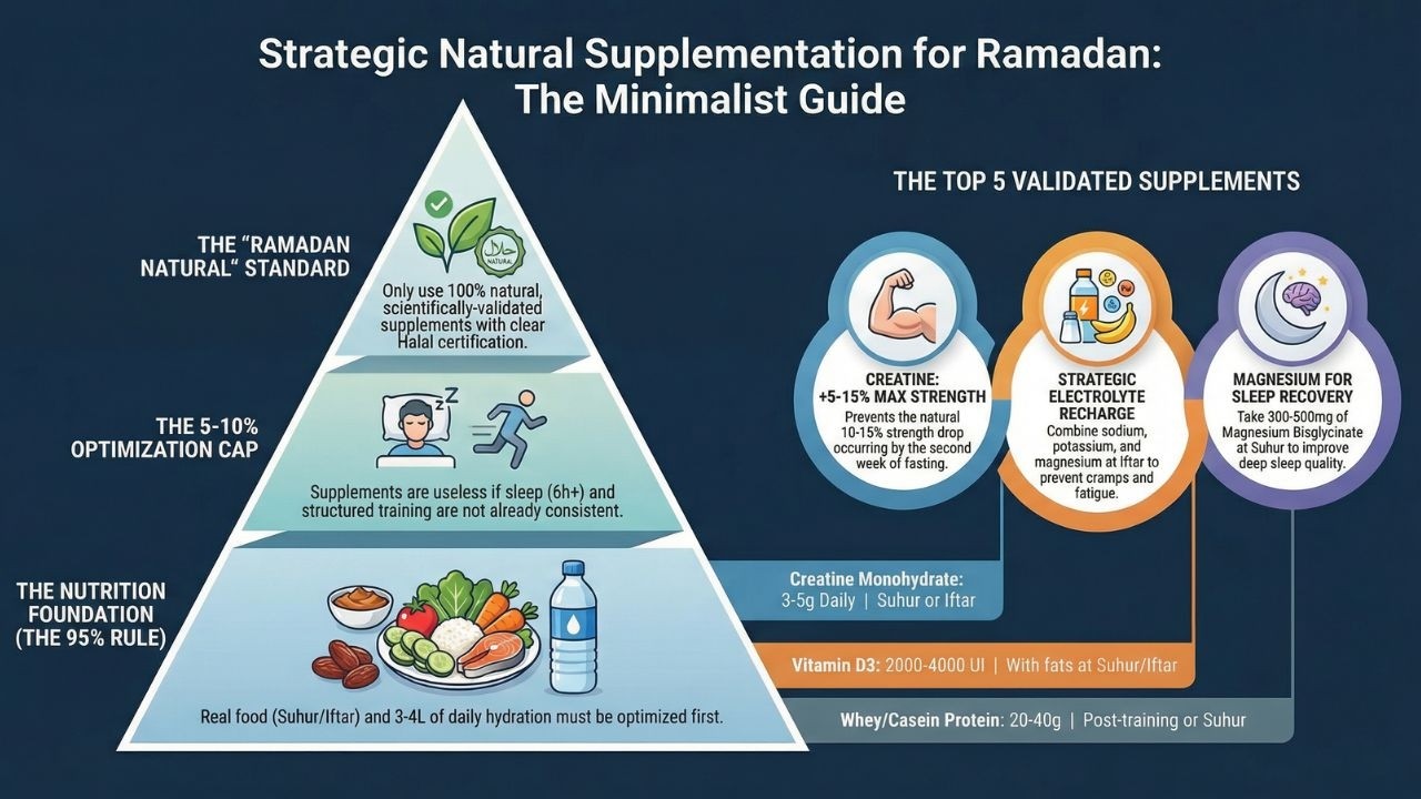 Ramadan Sports Supplements: 85% vs 95% Muscle – 5 Science-Backed Supplements 9/16