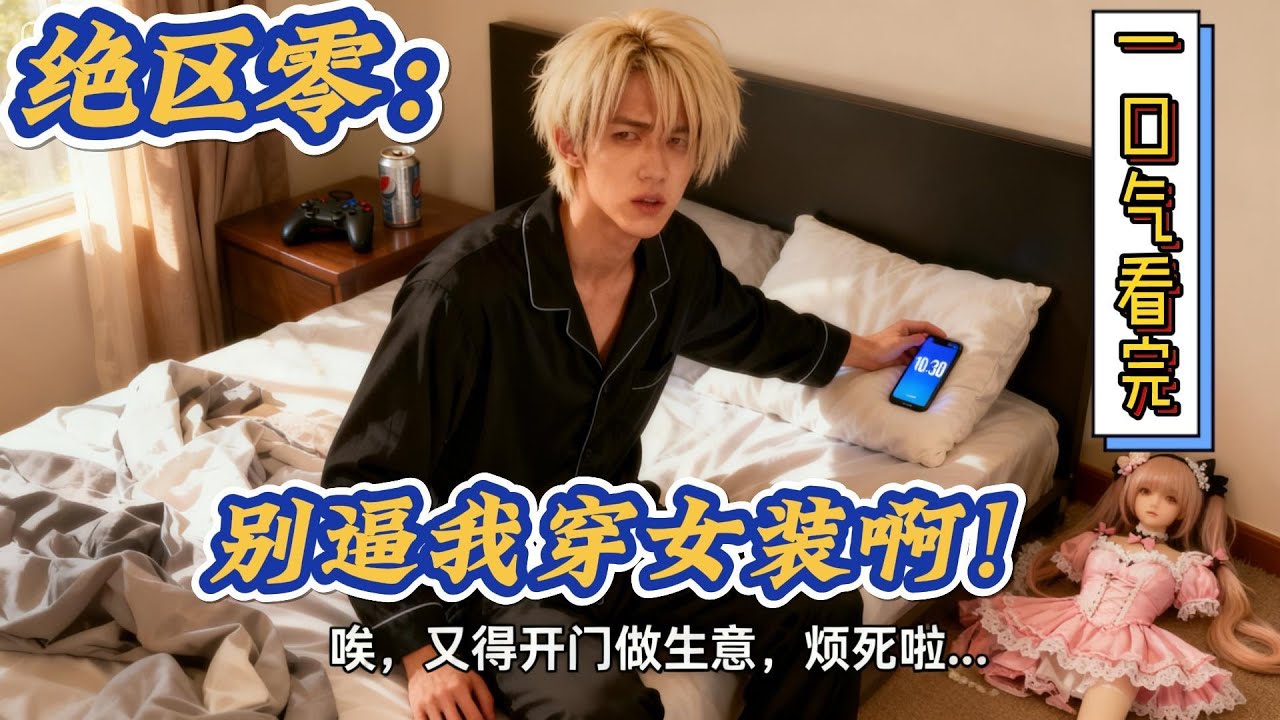 🔥完结！💥独家！《绝区零：别逼我穿女装啊》一头淡金色头发的帅气青年缓缓的从床上起来，看了一眼自己手机上的时间。唉，又得开门做生意，烦死啦…旁边的衣架挂着红裙。#动漫#穿越#有声漫画#无敌#爽文#绝区零
