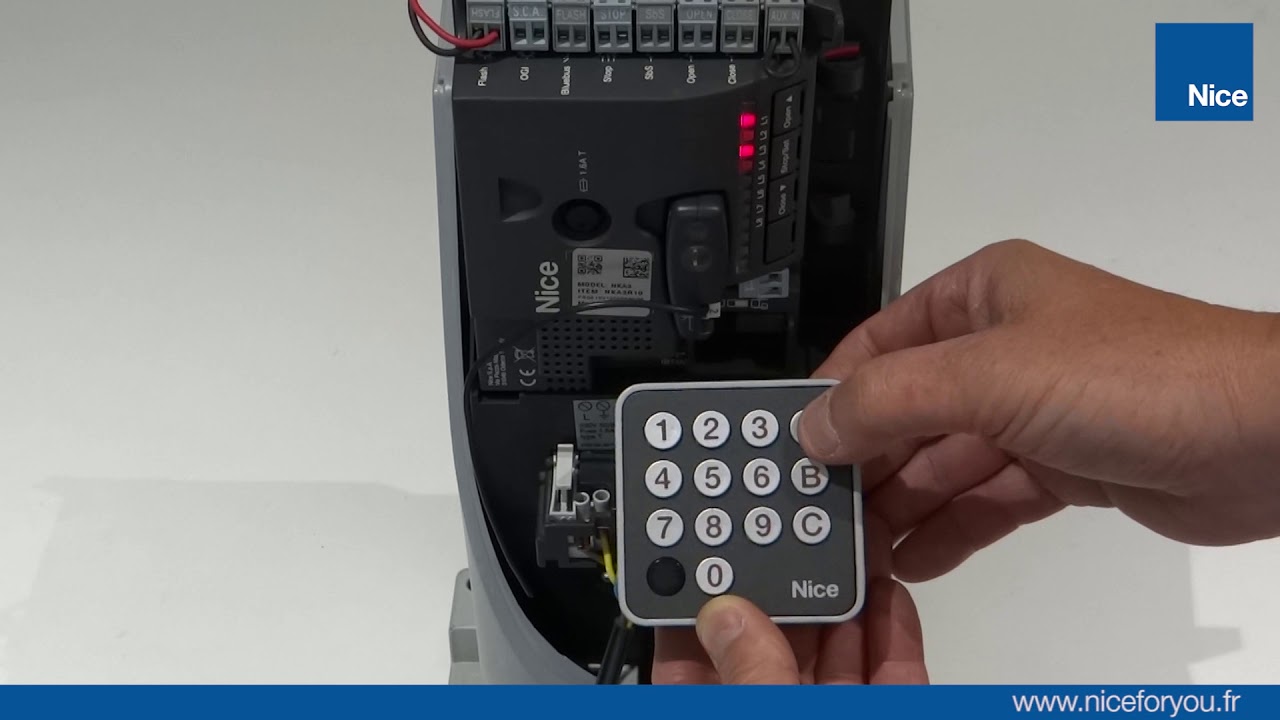Programmer un digicode radio en mode 2 - Nice EDSWG