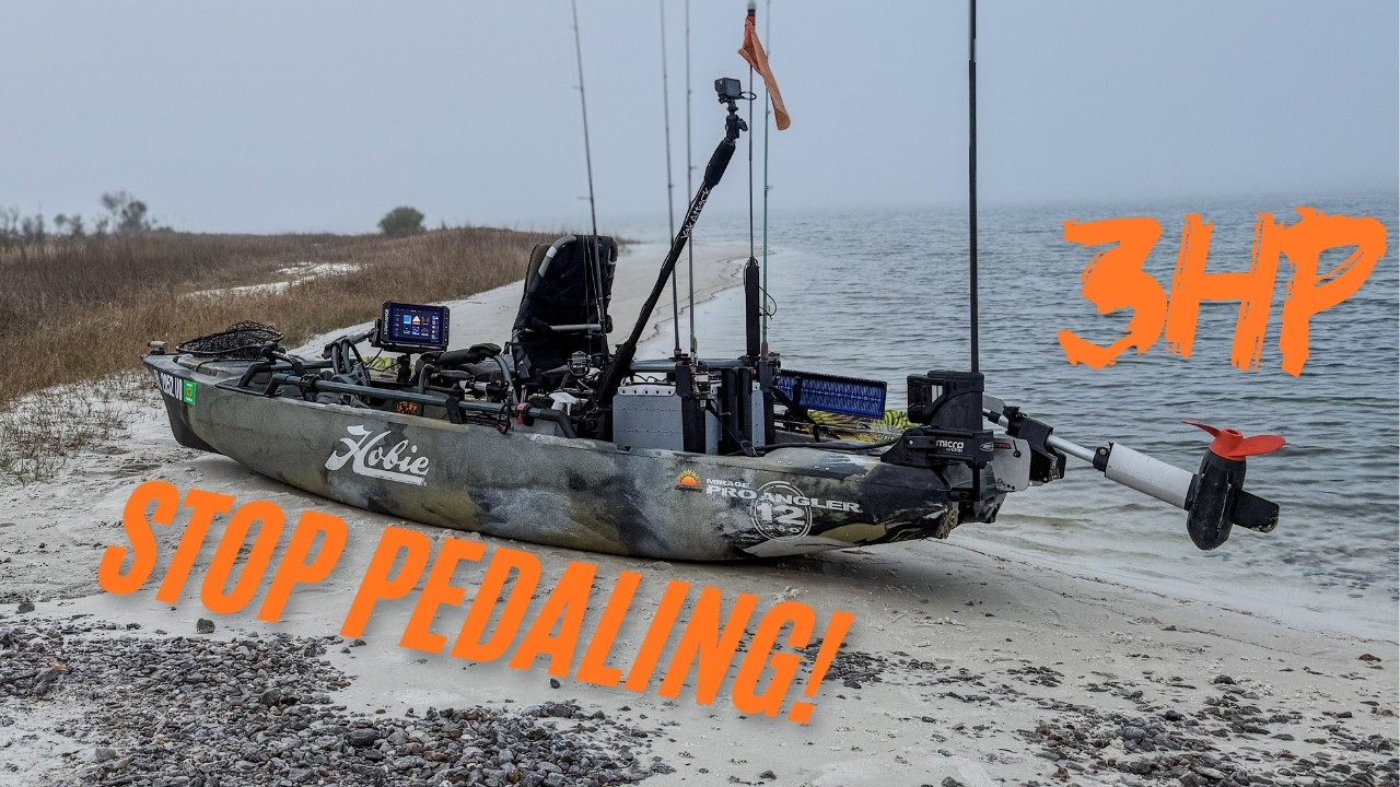 Hobie Pro Anlger 12 360 Torqeedo ultralight 3HP Speed Test