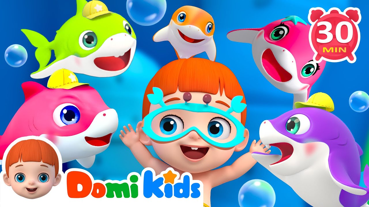 Baby Shark🐟️🐟️🐟️Doo Doo Doo +  More Domikids Nursery Rhymes For Toddlers -Kids Songs