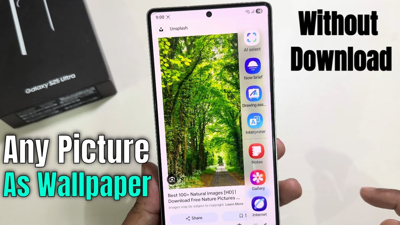 How to set any picture as wallpaper Samsung S25 Ultra/S25+/S25