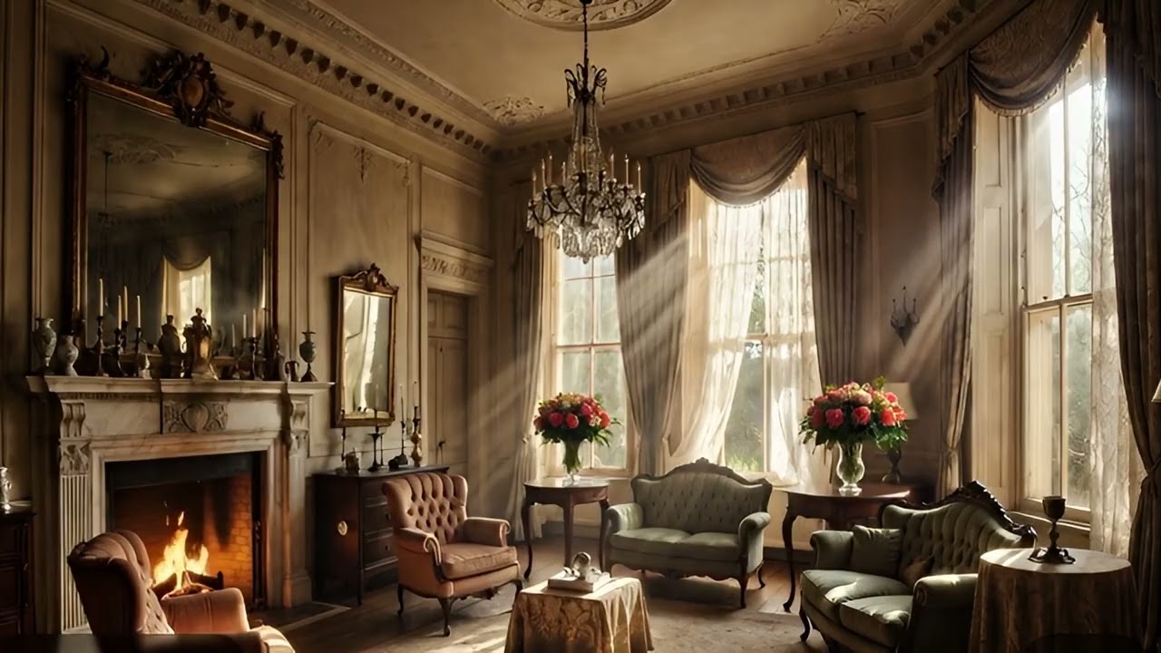 Spring Morning Calm Mood | BIrds Singing + Gentle Fire