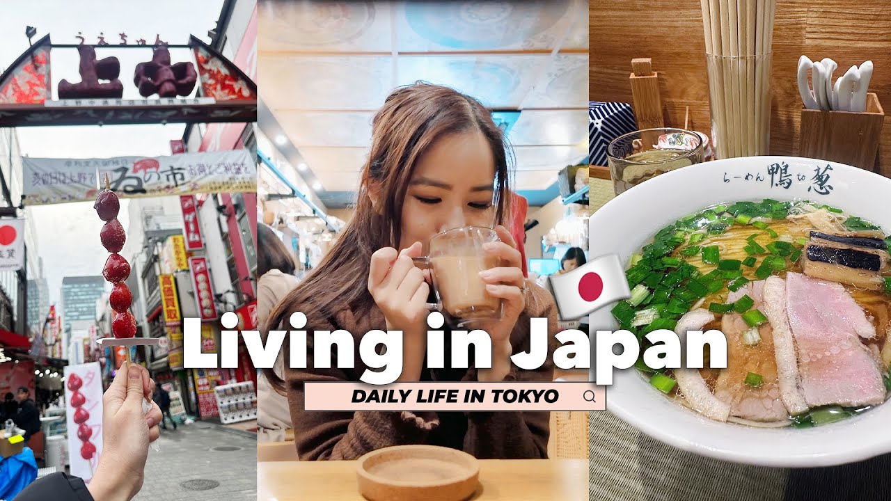 Daily Life LIVING IN JAPAN 🇯🇵 - Girl's Day in Ueno - DUCK RAMEN & MASSAGE CAFE - Tokyo Life