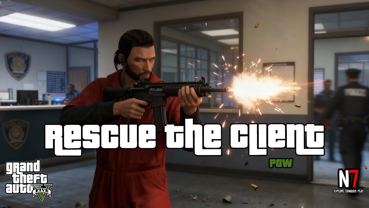 GTA V Online – POW: Rescue the Client | Intense Mission Gameplay