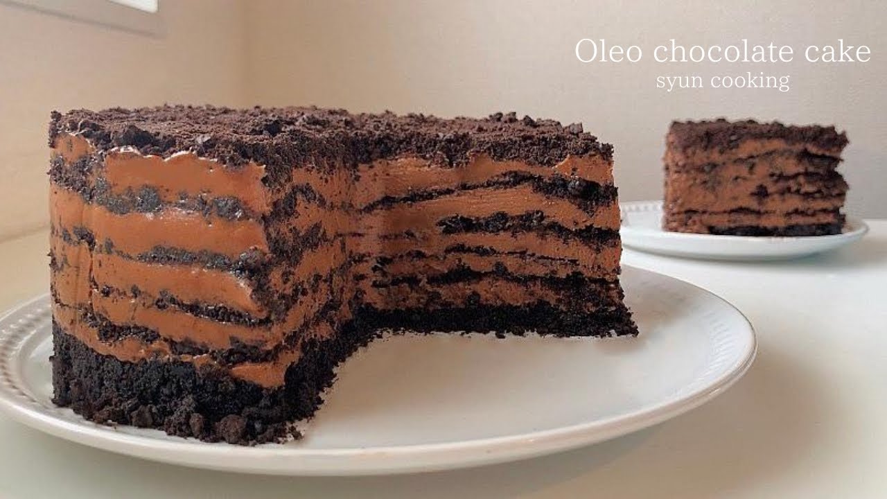 混ぜて冷やすだけ！これ以上簡単にできる本格ケーキレシピはない！オレオチョコレートケーキ作り方 Oleo chocolate cake 오레오 초콜릿 케이크