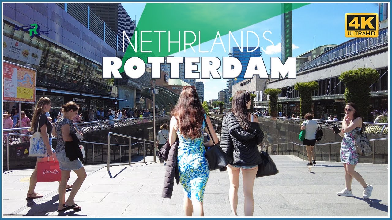 Walking Tour in Rotterdam / Centrum - Central Station - UHD 4k 🇳🇱