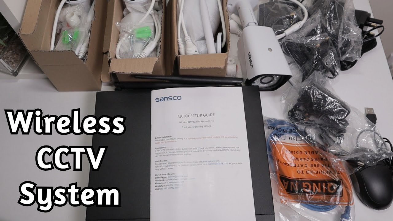 Unboxing Sansco Wireless CCTV Camera Security System with Audio - Budget WiFi Kit