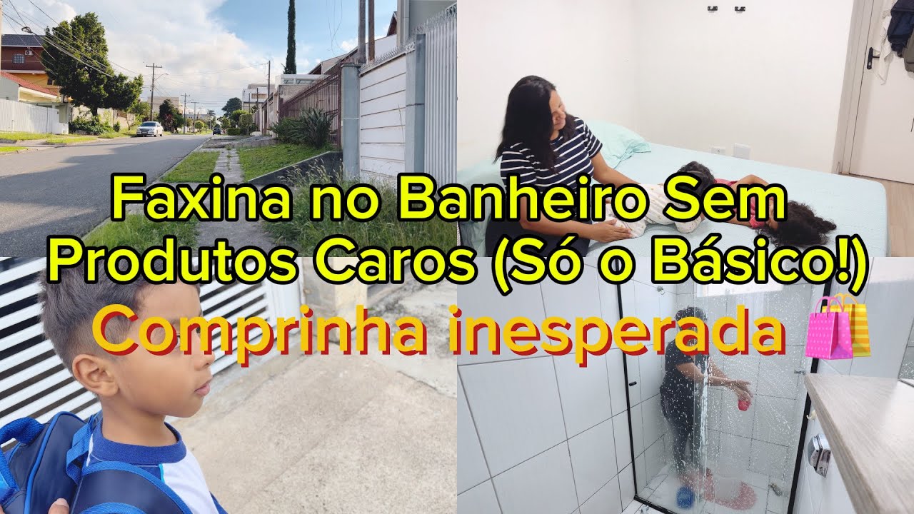 Vlog: Limpeza Pesada no Banheiro + Comprinha inesperada. 🧼✨