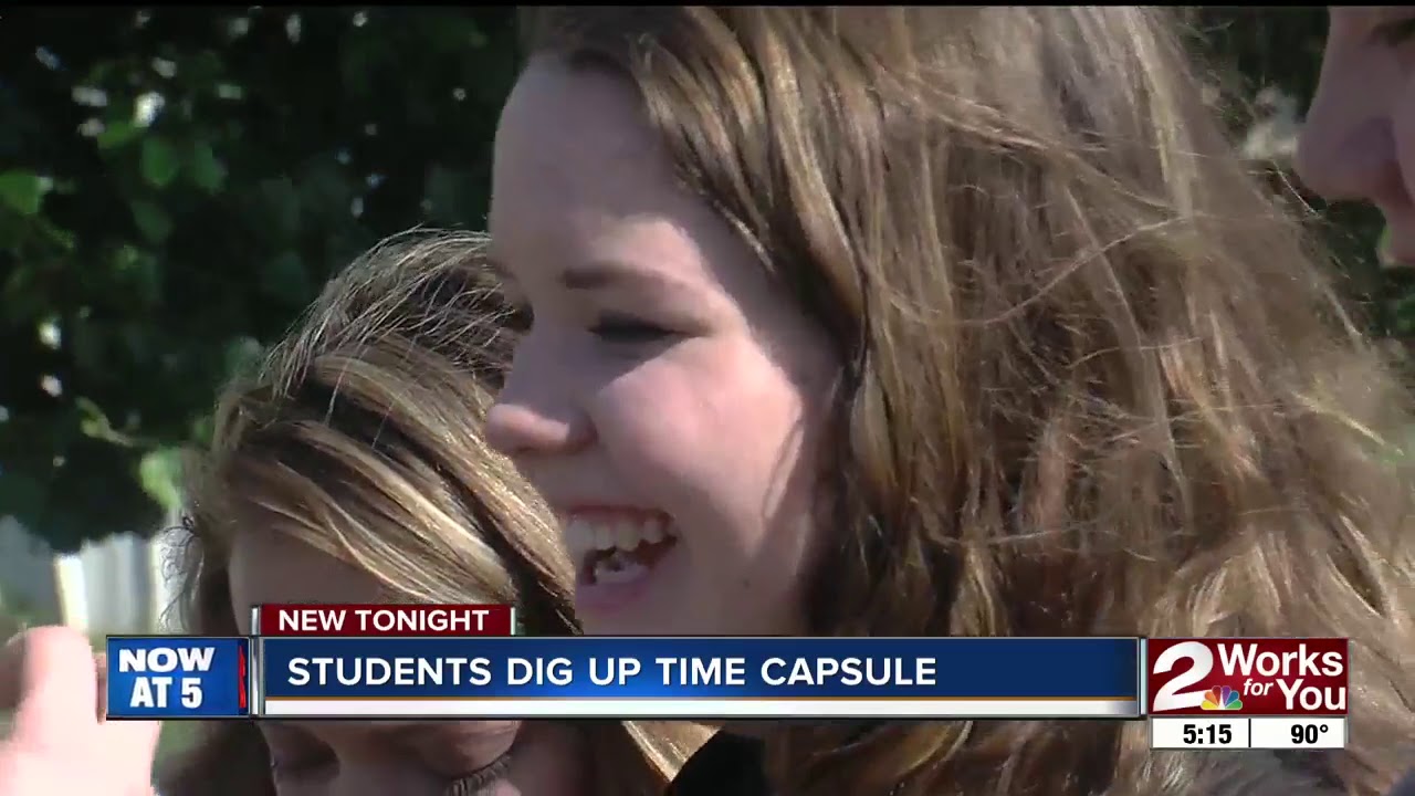 Chouteau Elementary digs up time capsule buried in 2007