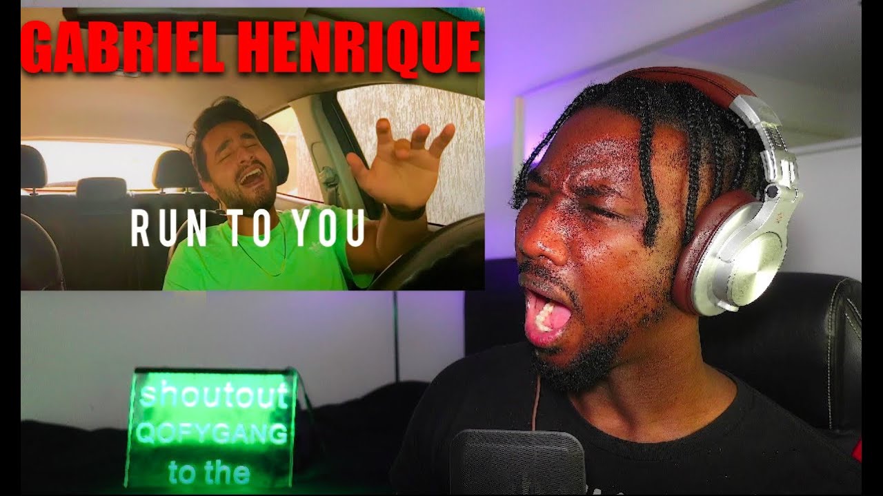 Run to You - Gabriel Henrique (Singing in The Car) Cover Whitney Houston | REACTION