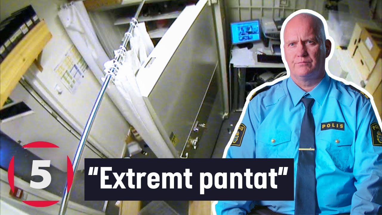 Fångat på polisens kamera | Rånare kör in i pantbanks fönster | Kanal 5 Sverige