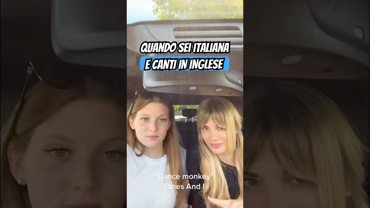 QUANDO SEI ITALIANA E CANTI IN INGLESE