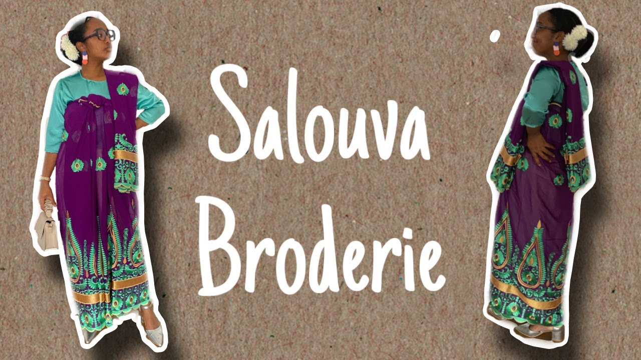 ✂️Comment coudre le salouva broderie✂️