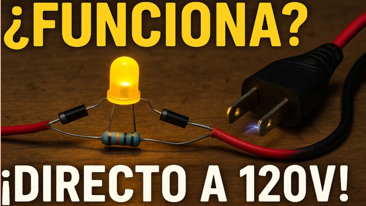  ¿Como conectar LED a 120V  -  220V sin transformador? ⚡ Electrónica para principiantes 