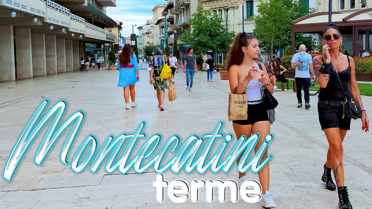RICHES OF TUSCANY. MONTECATINI TERME. part 2. Italy - 4k Walking Tour around the City - Travel Guide