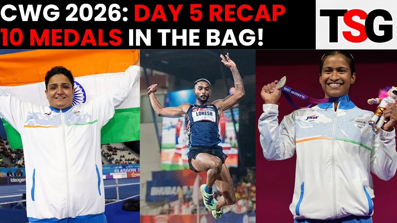CWG 2026 Day 5 Highlights | India's Medal Tally Reaches 10 After Stunning Performances | Gold Medal