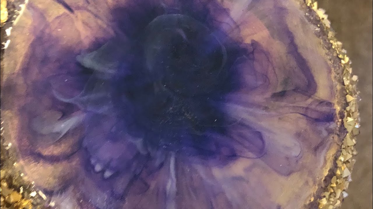 171- Resin Art Phone Charger #2 -Bloom #oneofakind #resinart #functionalart #cellphone